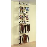 Ruco Teleskopregal, Aluminium/Kunsttoff, für bis zu 30 Paar Schuhe