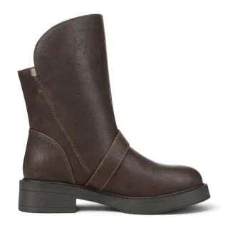 Blowfish Malibu Damen Winter-Bikerstiefel aus braunem Kunstleder - Venice-Cozy