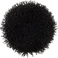Heckett and Lane Badematte Busto Badematte 60 rond Night BLack Badematte 60-Rond Night-Black Uni, Baumwollmischung, Badematte Badteppich