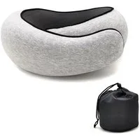 Athlix Nackenkissen Reise Nackenkissen Memory-Schaum Nackenstütze Schlafkissen, Ergonomisches Design, atmungsaktiv, waschbarer Bezug