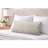 Amilian Kissenbezüge Kissenbezug 40x80 cm - Kopfkissenbezug Sofakissenbezug Kissenhülle, Cord-Optik, weich, Hotelverschluss ohne Reißverschluss