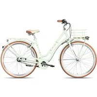 Maxim Cityrad La Vita Nexus, 7 Gang Shimano Nexus 7 Rücktritt Schaltwerk, Nabenschaltung Rücktritt, Gepäckkorb über Vorderrad grün