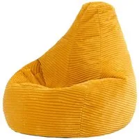icon Sitzsack Kinder Sessel aus Cord Flauschig „Dalton", 69x59x65cm, Made in Germany, für Kinderzimmer, mit Füllung