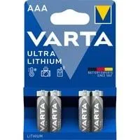 Lithium, Batterie 4 Stück, AAA