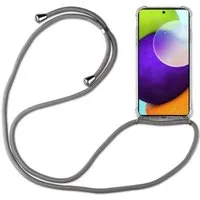 betterfon Handykette für Samsung Galaxy A52 / A52s Handyhülle mit Band & Kordel Bumper Grau, Hände frei – mit Silikonhülle & Schnur für flexiblen Alltag