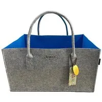 RAIKOU Einkaufsshopper KULT Filz-Tasche shopper Kaminholztasche Filzkorb Einkaufstasche groß, besonders leicht,zum umhängen