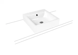 Kaldewei Aufsatzwaschtisch PURO Mod.3156, 460x460, alpinweiß matt,PEFF,AD,m. 1HL  900606013711