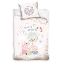 Peppa Pig Babybettwäsche Peppa Pig Babybettwäsche Schweinchen Peppa 100 x 135 cm