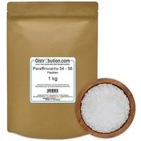DistrEbution Bastelnaturmaterial Kerzenwachs Weiß - Paraffin Pastillen, Vollraffinat, Kerzenherstellung, Hochrein in verschiedenen Schmelzbereichen