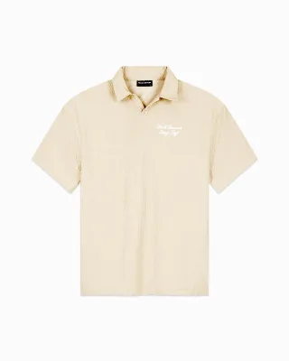 Black Bananas Terry Lounge Polo, Sand