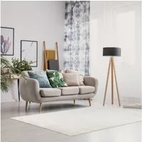 Kubus Veloursteppich Marseille, Rechteckig, Höhe: 5 mm, Hoher flauschiger Flor