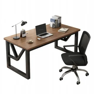 Schreibtisch,, Braun, Holzwerkstoff, 60x75x120 cm, Arbeitszimmer, Schreibtische, Bürotische