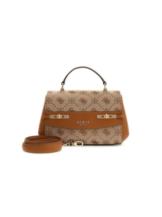 Guess Top Handle Tasche Latte Logo