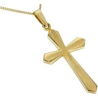 Firetti Kettenanhänger Schmuck Geschenk Gold 333 Halsschmuck Anhänger für Halskette Kreuz, Made in Germany
