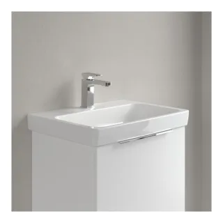 Villeroy und Boch Architectura Waschtisch 4A876101 60x44,5cm, 1 Hahnloch, ohne Überlauf, Weiß Alpin