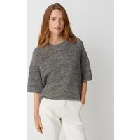 OPUS Strickpullover PAUDIE Loose mit Schimmer Effekt