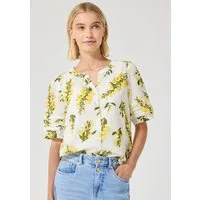 STREET ONE STUDIO Kurzarmbluse mit allover Print