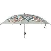 Meinposten Sonnenschirm Strandschirm Marrakesch grau UV 50+ Knickbar 180 cm inkl. Schutzhülle, abknickbar