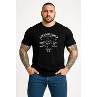 Banco T-Shirt Herren mit Print - Urban Streetwear "Accomplished by Experts" Unifarben