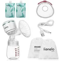 lionelo Elektrische Milchpumpe FIDI PLUS, Set, Set, 1200mAh/USB-C/5 Stufen (Massage) und 9 Stufen (Pumpen)