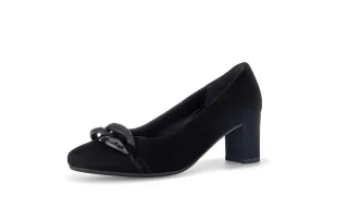 pius gabor - elegante Pumps Rauleder schwarz schwarz - Gr. - 4 UK