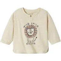 vertbaudet Langarmshirt Baby Shirt mit Löwe