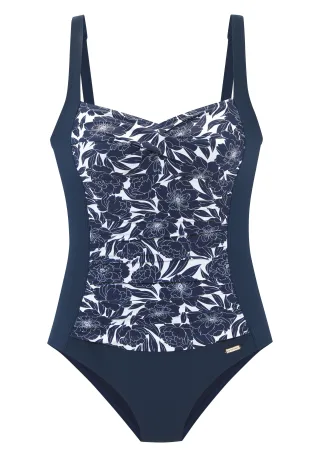 LASCANA - Sunseeker LM Badeanzug navy-print - Gr. - 46E