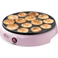 bestron Poffertjes-Maker APFM700, 800 W, 14 Mini-Pfannkuchen mit Antihaftbeschichtung