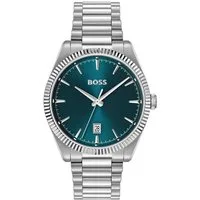BOSS Quarzuhr CHESWICK 1514309, Armbanduhr, Herrenuhr, Edelstahlarmband, analog, Tag