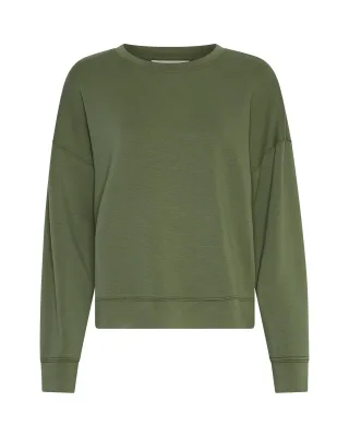 msch copenhagen - MSCHIma Q Sweatshirt Olivine - Gr. - L
