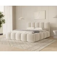MOEBLO Polsterbett BUBBLE 18 (Polsterbett Bubble mit Bettkasten und Lattenrost aus Samt Velvet Velour Wolkenbett - Polsterbett 160), Maße (B x H x T): 163/183/203 x 100 x 220 cm