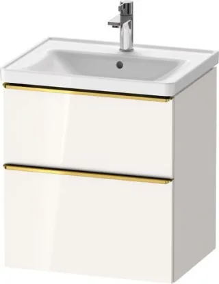 Duravit D-Neo Waschtischunterbau wandhängend Weiß Hochglanz 584x452x625 mm - DE4359034220000 DE4359034220000