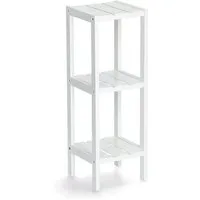 Zeller Present Standregal Standregal m. 3 Ablagen, MDF, weiß, ca. 22 x 22 x 65 cm