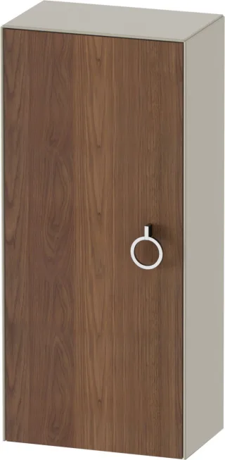 Duravit White Tulip Halbhochschrank Amerikanischer Nussbaum & Taupe Matt & Seidenmatt 400x240x880 mm WT1323L7760