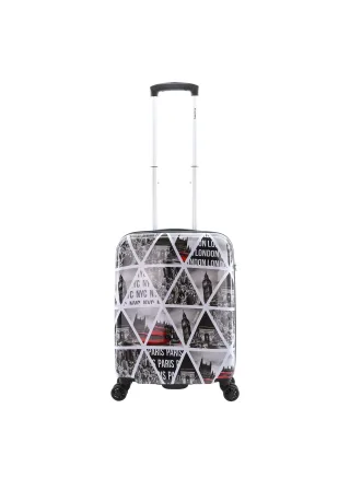 Saxoline Koffer "Cities" mit voll integriertem Aluminium-Trolley-System