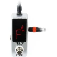 FAME Stimmgerät, (LT-910 Chromatischer Tuner für Gitarren Stimmgenauigkeit +/- 1 Cent LED-Anzeige Silbernes Metallgehäuse Netzteil-Anschluss Mono-Ausgangssignal Gewicht 0.29kg), Chromatischer Tuner, Stimmgenauigkeit +/- 1 Cent, LED-Anzeige