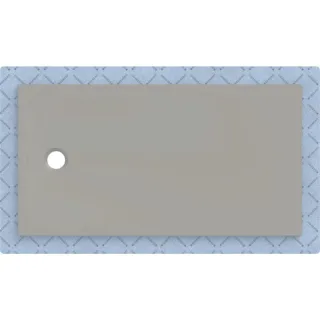 Geberit CleanFloor30 Duschfläche integriert, mit Dichtvlies, grau: 150x80cm,, 551008291 551008291