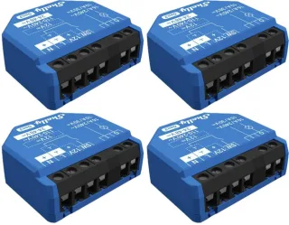 SHELLY Smart-Schalter 1 Gen3, Relais, Unterputz, 1 Kanal, max. 16 A, WLAN, Bluetooth, 4 Stück
