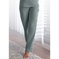 LASCANA Schlafhose mit edlen Spitzendetails