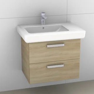 Artiqua 413 Waschtischunterschrank für IT! 121970 Castello Eiche quer NB, 413-WU2L-K112-7136-426 413-WU2L-K112-7136-426
