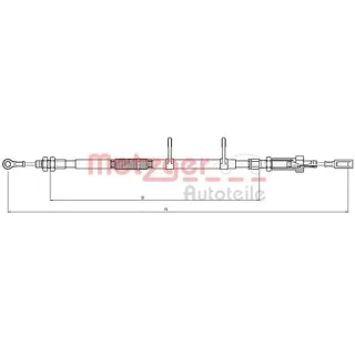Metzger Handbremsseil vorne Citroen Fiat Peugeot 10.4740