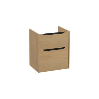 VitrA New Integra Square Waschtischunterschrank mit 2 Vollauszügen 56 x 45 x 65 cm Gold,80240 80240