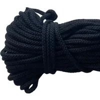 Mississhop Kordel 100 m / Ø 5 mm / Ø 3 mm Baumwollkordel Seil Kordel 100 % Baumwolle