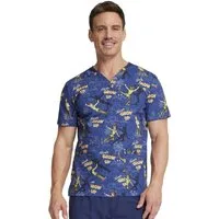 Cherokee Funktionsbluse Bunt bedruckter Unisex Kasack "Peterpan" Kasack mit Motiv