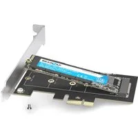BRAINZAP M.2 NVMe PCIe Adapter Modulkarte PCI-Express zu M.2, M.2 NVMe (M-Key/B+M-Key) auf PCIe x1 · inkl. Slotblende · PCIe