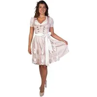 Trachtl Dirndl Susi Trachtenkleid ROSA/WEISS 2.TLG 34