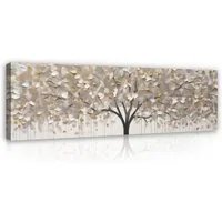 Wallarena Leinwandbild Natur - Mehrfarbig - Wohnzimmer, Mehrfarbig, 145x45x3cm