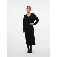 Vero Moda Strickkleid VMGOLD LS V-NECK 7/8 DRESS GA