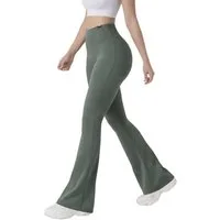 Smilodox Schlaghose Loreen, Flared Seamless Sportleggings, Schlaghose, Blickdicht Slim Fit Booty Yogahose, Elastisch Fitnessleggings, Gym, Freizeit