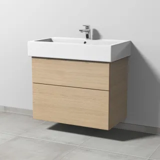 Sanipa 3way Waschtischunterbau zu Duravit Vero Waschtisch mit 2 Auszügen, Eiche-Nordic SM71748